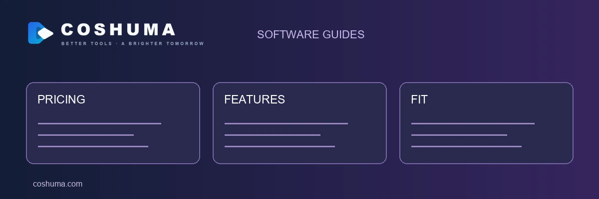 COSHUMA software guides compare pricing, features and suitability.
