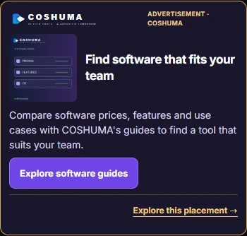 Mobile-sized view of the COSHUMA tool house advertisement.